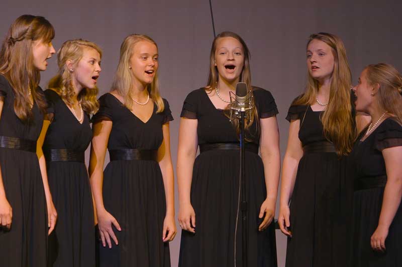 Female choir singing